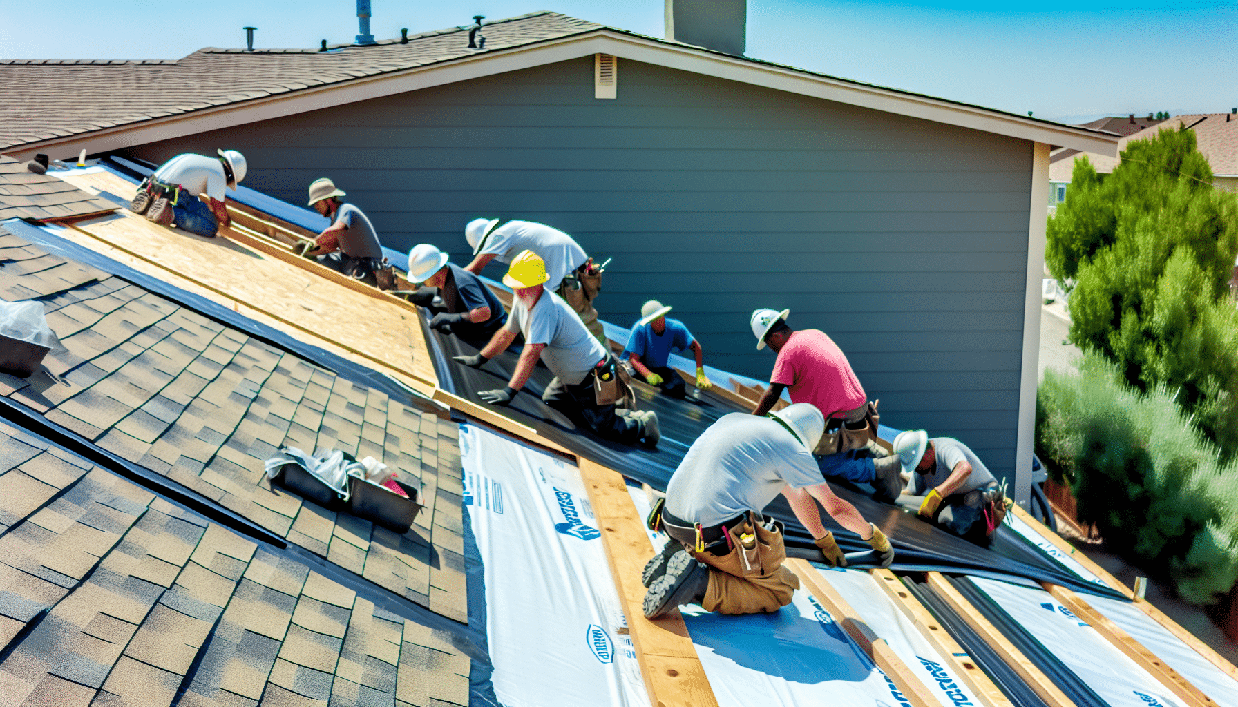 Roof underlayment installation process