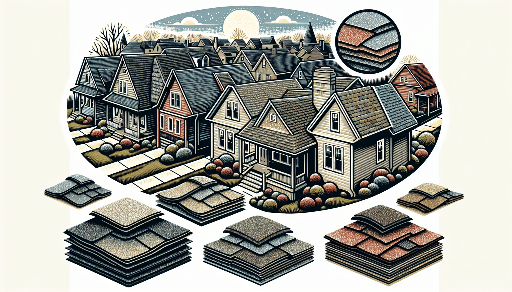 Asphalt shingles, a popular roofing choice