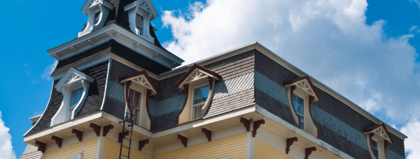 Mansard roof with extra living space