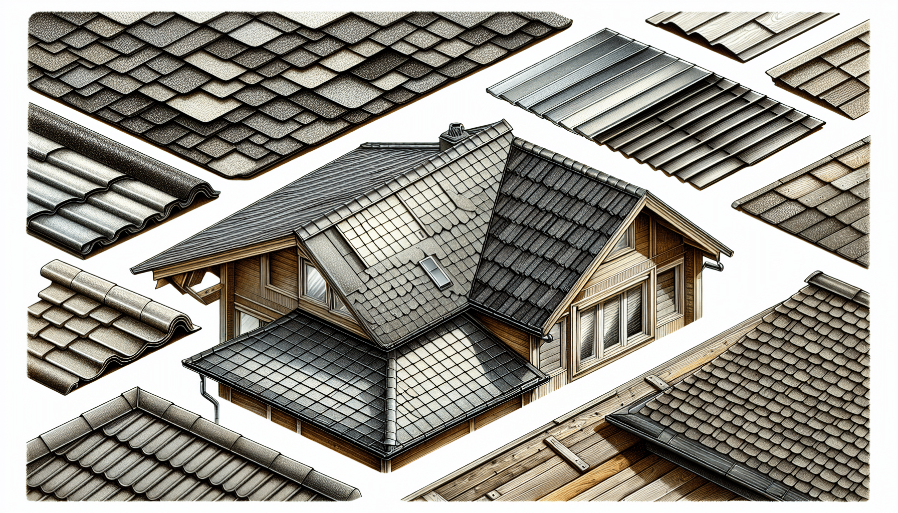 Variety of roofing materials