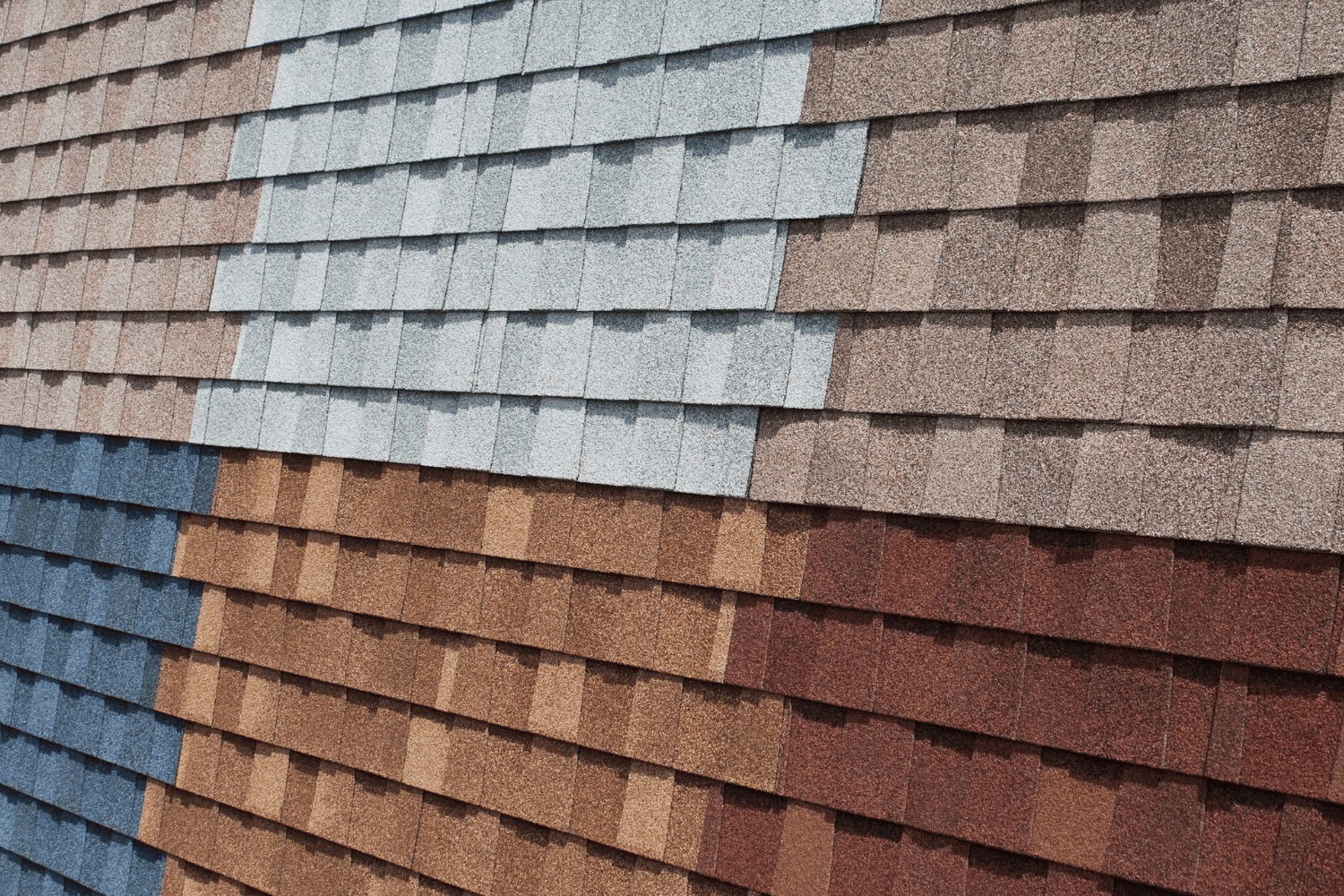 Illustration of architectural and luxury shingles