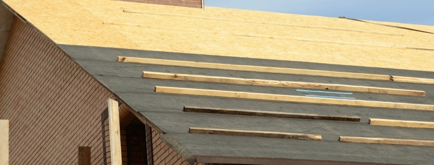 Illustration of proper roof decking installation
