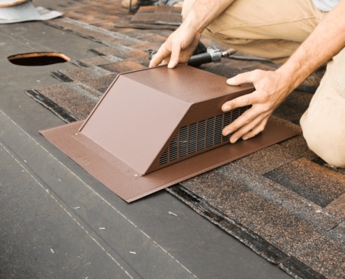 Solar-powered attic vents harnessing renewable energy