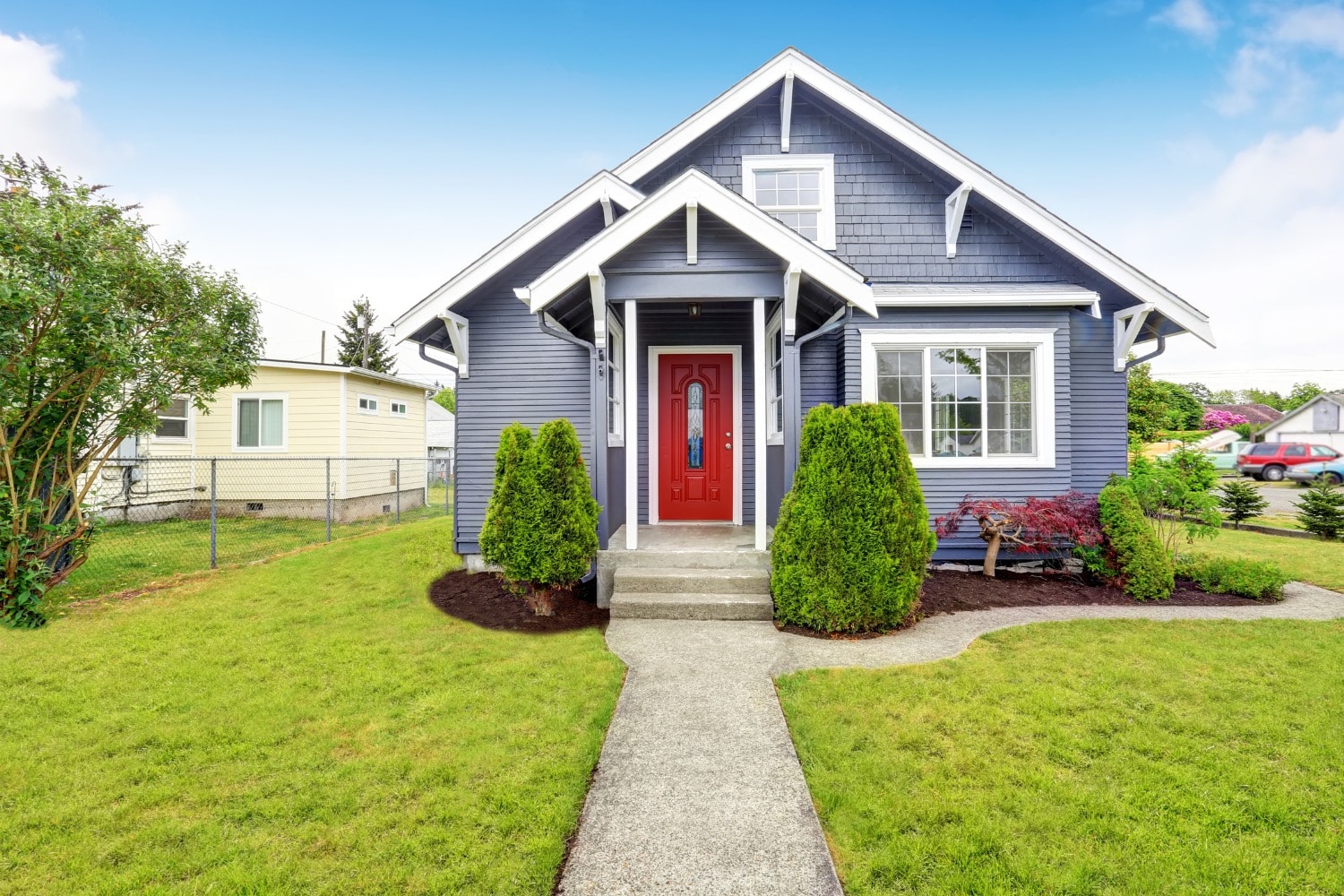 Blue siding Sterling Heights