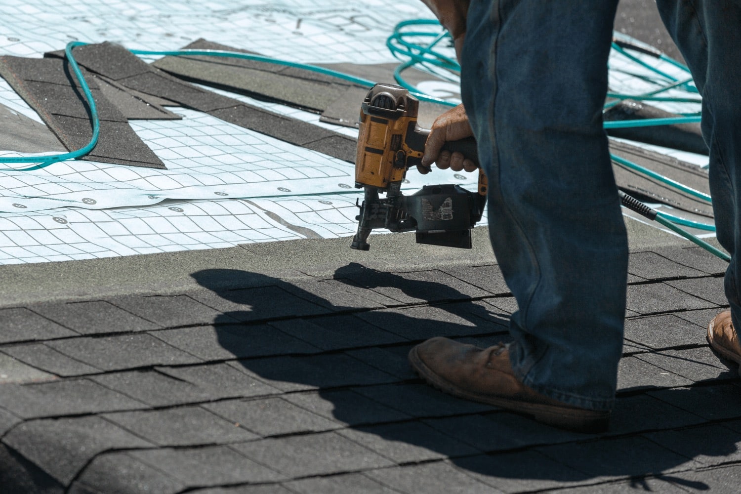 Illustration of various roofing materials