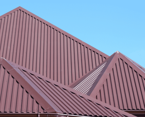 Illustration of different types of standing seam metal roofing panel