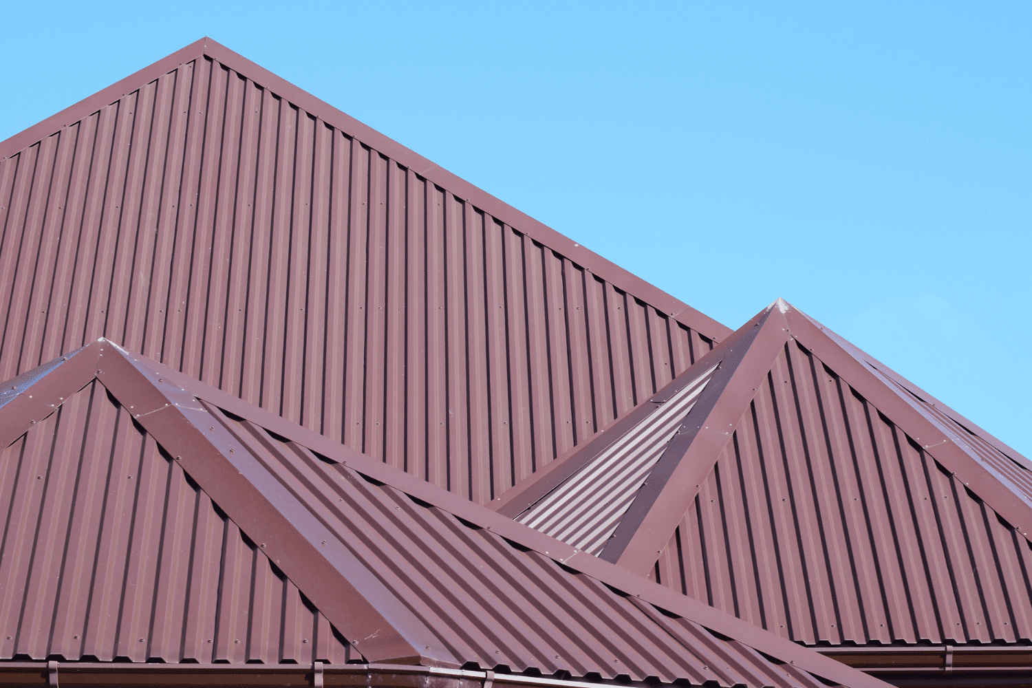 Illustration of different types of standing seam metal roofing panel