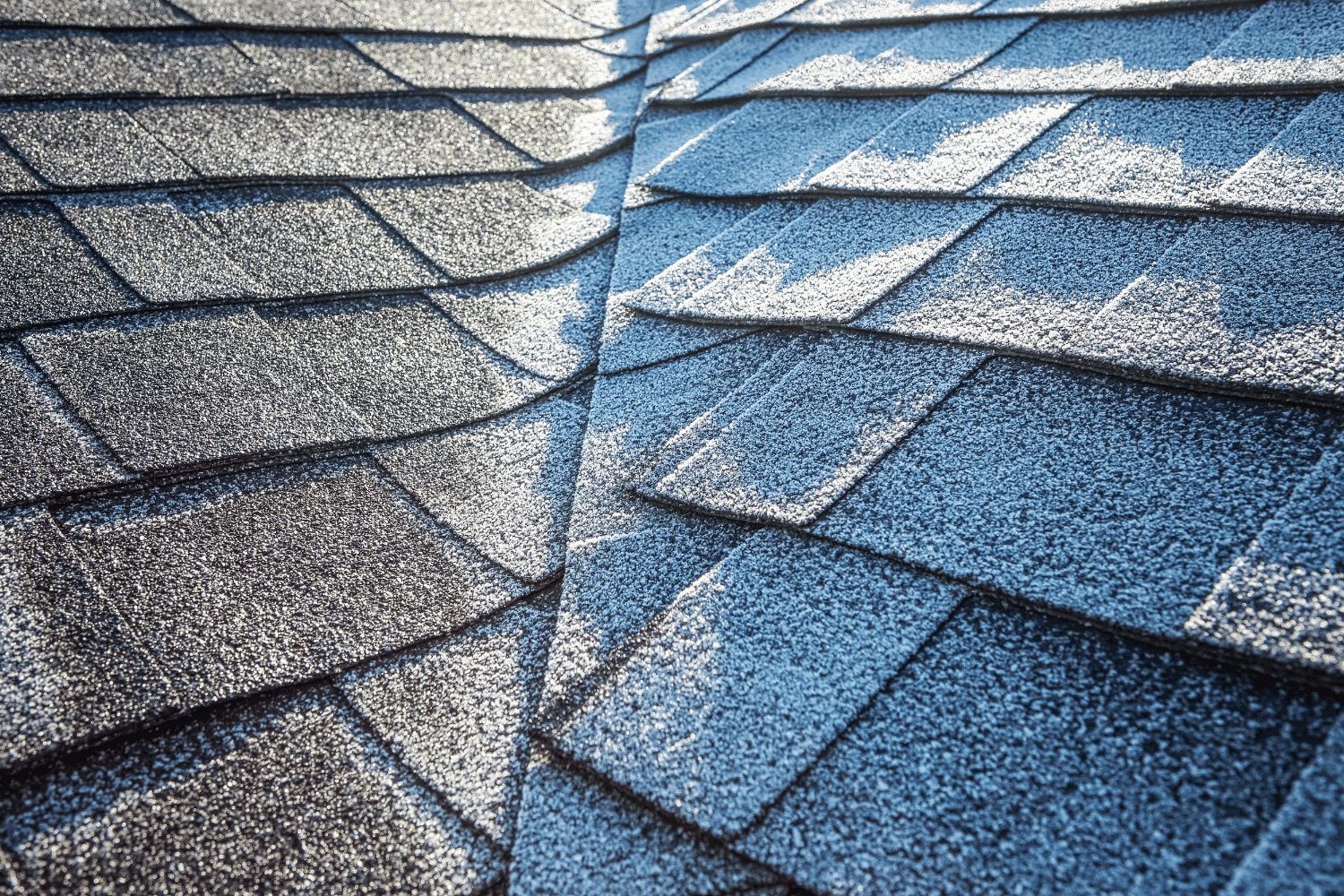 Illustration of durable composite shingles withstanding extreme weather conditions