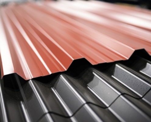 Illustration of metal roofing for flat roofs - 1