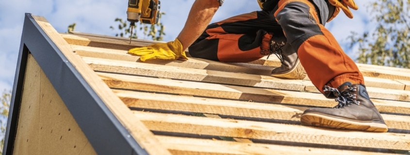 Roof sheathing installation process