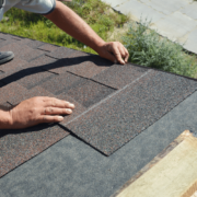 An illustration of a house with energy-efficient roofing solutions.