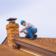 An illustration showcasing a team of experienced roofing contractors at work.