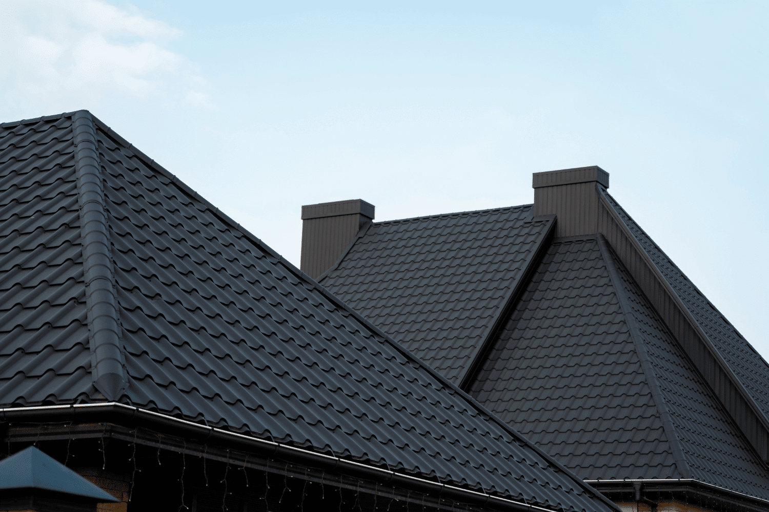 A collection of hip roofs demonstrating various architectural styles.