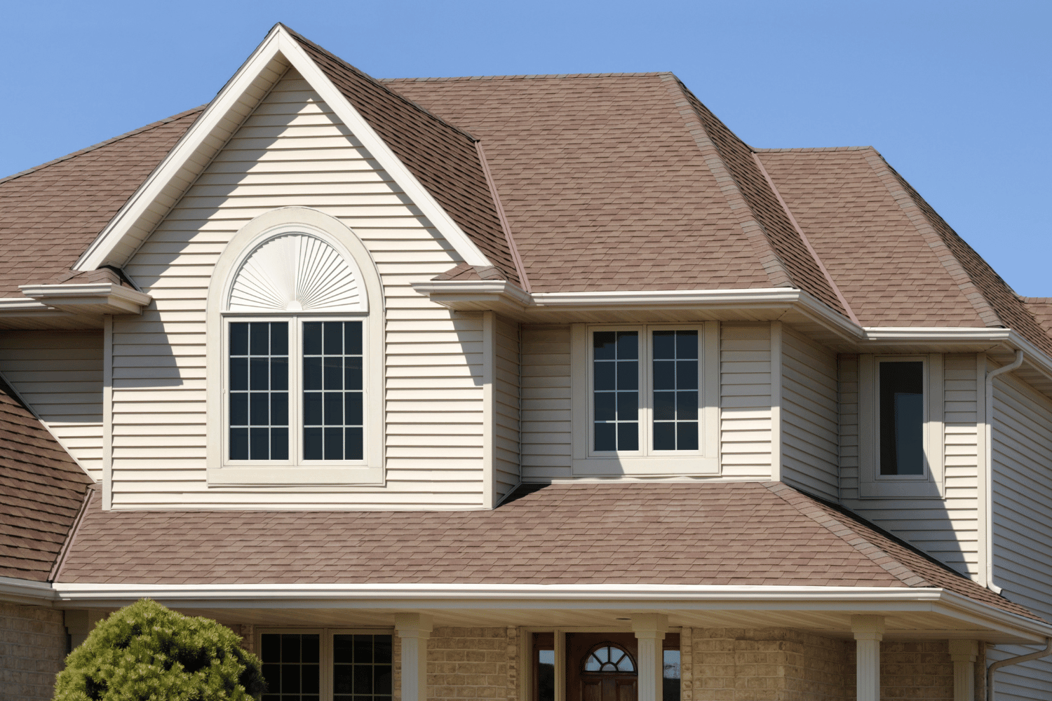 An example of various gable roof styles, showcasing different designs.